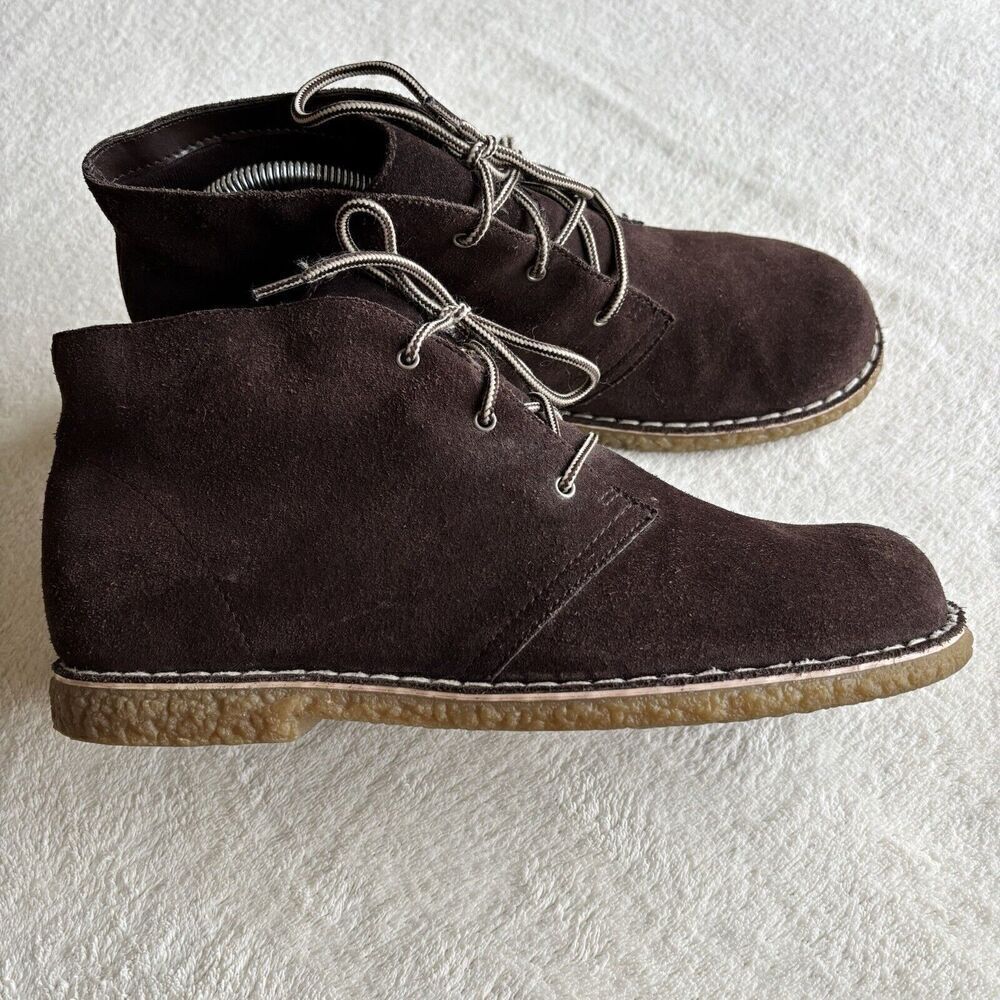 Boots Mens 9 Dover Chukka‎ Ankle Brown Suede Lace Up graduation White Mountain